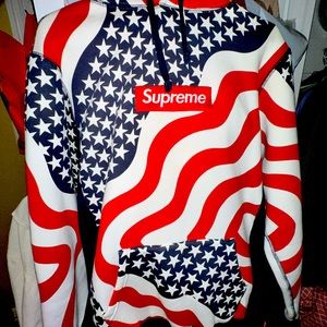 Supreme American Flag Hoodie